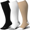 LEVSOX Plus Size Compression Socks for Women&Men Wide Calf 15-20