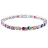 RIZILIA Round Multi-Color CZ and White Cubic Zirconia 18K White