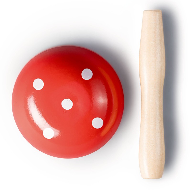 Prym Darning Mushroom, Wood, Red, 60mm