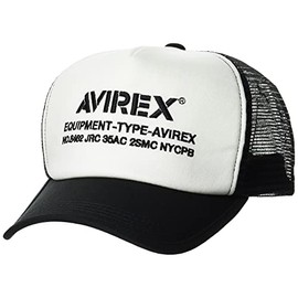 Avilex 14308700/14407300 Men's Mesh Cap, white, 57 to 59 cm
