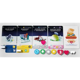 Sinister Fish Games: Moon - A Lunar Competitive Sci-Fi Board Game, A Pick & Pass Base-Building Game for 1-5 Players, Ages 10+