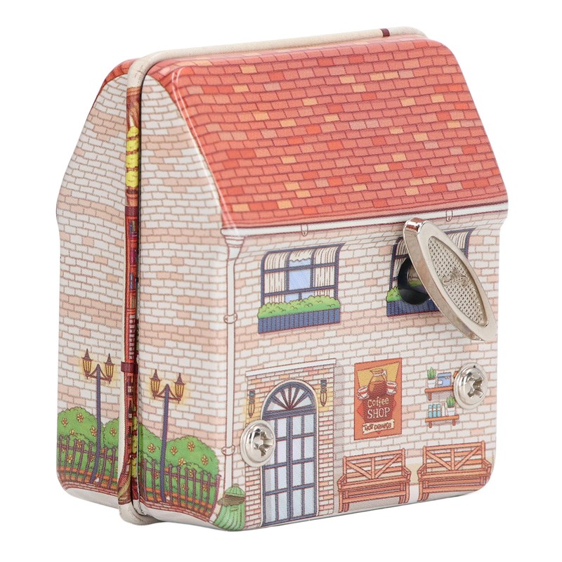 Metal Music Box Cute Exquisite Small House Design Mini Portable