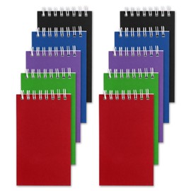 Hxezoc 10 Pack Small Pocket Notebooks, 3 x 5 Inches Mini Multicolored Spiral Pocket Notebook with Lined Pages Memo Pads for Kids Home Office School Classroom Decoration Supplies
