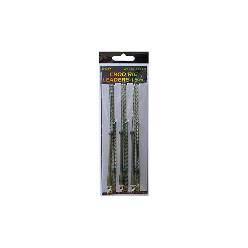 E.S.P Chod Rig Leaders 1M: Weedy Green