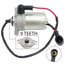 Shamofeng Starter Motor Combo Kit for Polaris Outlaw 50 2008-2019, Predator 50 2007, 0453848, 12V, 25A, Metal