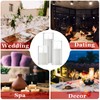 Shihanee White Pillar Candles and Glass Cylinder Vases Clear Cylinder