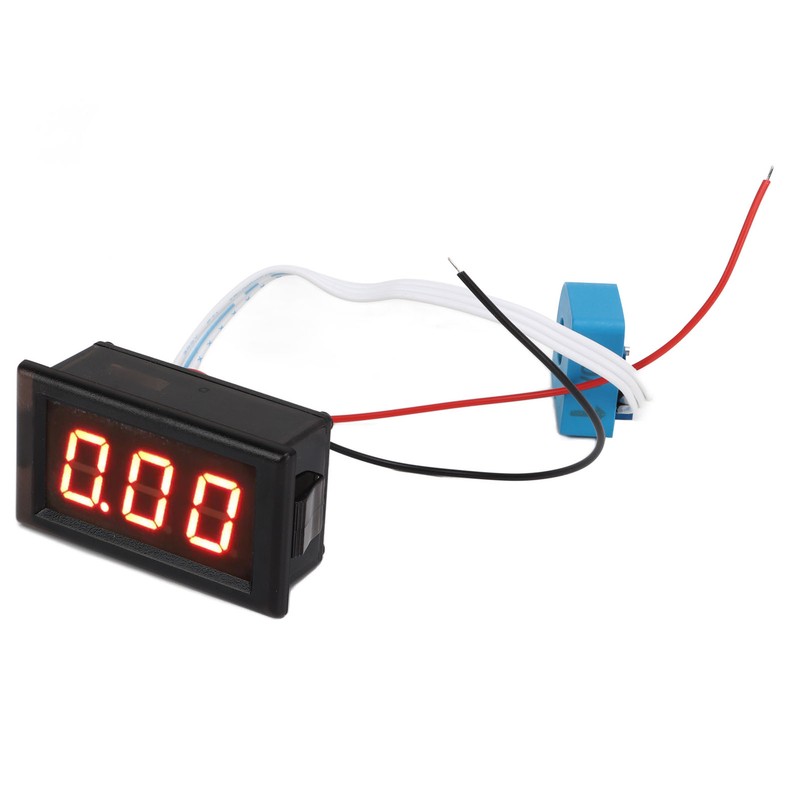 DC Ammeter with Hall Sensor LED Digital Display 50A High