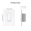 Smart Light Switch，Neutral Wire Required， Light Switch with Wall Plates,Voice