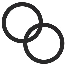 GIDDS-710001 No Putty Sink Gasket fit for sink drains,Sink Seal Gasket Replacement 3-3/8" Fits all standard drain attachments,Replaces plumbers putty（2pack）