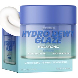 Sunday Essence Hyaluronic Acid Day Cream - Dermatologist Tested, Anti-Aging, Korean Skin Care, Hydrates & Smooths Dry Skin, Improves Texture & Firmness - Clean Beauty, Vegan, Non-GMO - 1 Pack