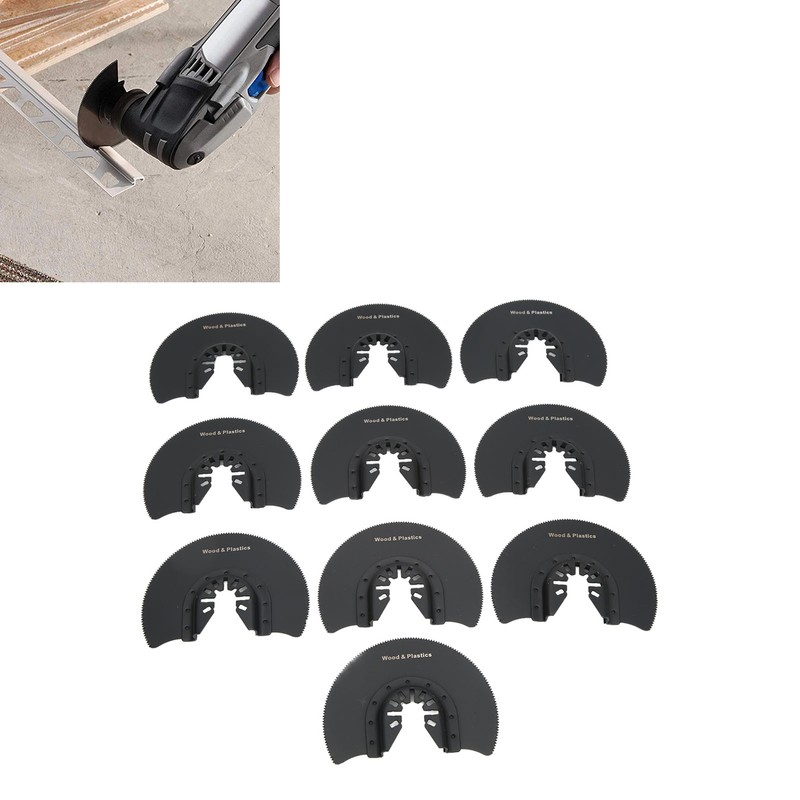 10 Pcs Semi Circular Saw Blade 88mm High Carbon Steel