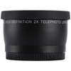 55mm 2X Camera Magnification Lens,Alloy 2X Telephoto Optical Glass Lens,