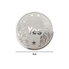 Yes or No Lacquered Metal Commemorative Coin Set of 2