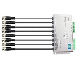 OdiySurveil(TM) 8-CH HD 720P/1080P Passive Video Balun Transceiver,RJ45 BNC UTP Cable Video Transmission for CCTV Camera DVR(Aluminium Alloy Shell)
