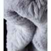 HEIZZI Women's Real Fur Headband & Black Infinity Scarf -