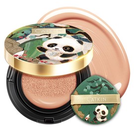 CATKIN Panda Land Foundation Full Coverage, atmungsaktive, kissenartige Foundation mit pflegender und langanhaltender Formel, 15g*2 (C04 BUFF, 15g*2)