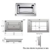 YUDTKK Zinc Alloy Recessed Pull Handle Container Handle Sliver Flush