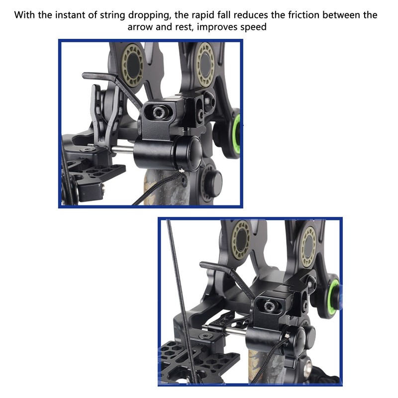 Drop Away Bow Rest Six Way Adjustable Aluminium Alloy Hunting