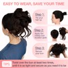 Messy Bun Hair Piece Tousled Updo Hair Extension with Elastic