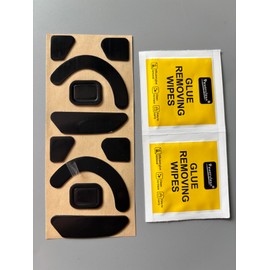 Mars Fox Mice Skates Mouse Feet for Razer Basilisk V3 X Hyperspeed Wireless Gaming Mouse (2 Sets)- Thickness 0.7mm (Black)