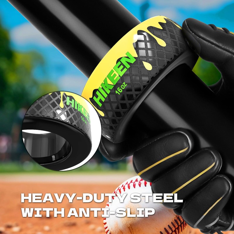 Hikeen Baseball and Softball Bat Weights - 12oz & 16oz