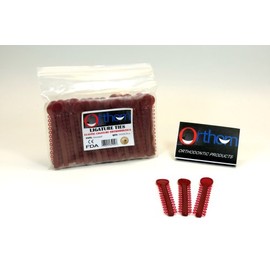 Dental Elastic Orthodontic Ligature Ties Bands Kit Burgundy Red Color /1040 Pcs Set ORTHOM USA