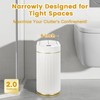 ELPHECO Bathroom Trash Can with Lid Butterfly, Motion Sensor Trash