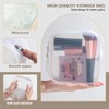 BS-MALL Silicone Travel Makeup Bag – Transparent Cosmetic Storage Pouch,