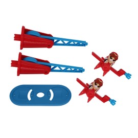 Drunken Louie Extension for Two Plane Play for Looping Louie Game Arm, with 2 Aeroplanes, Tuning Edition (Adapter Plate, 2 Planes, Turquoise)