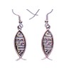 Jesus Fish Earrings Dangle Earrings
