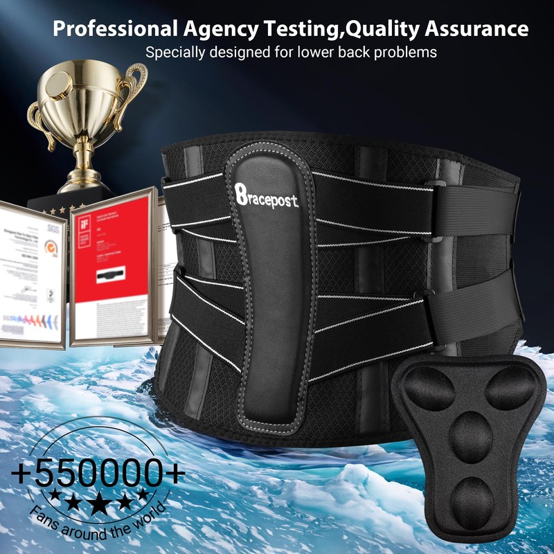 Back Brace For Lower Back Pain Women Men With 360°Support