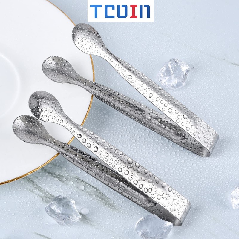 Small Serving Tongs,Ice Tongs,Sugar Tongs,Kitchen Tiny Tongs for Appetizers,12 PCS(6