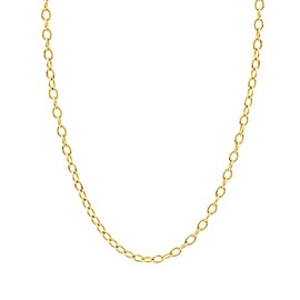 Jewelry Atelier Gold Filled Gold Necklace Collection - 14K Solid Gold Filled Cable Chain Gold Necklace for Women Sizes(1.0mm to 3.6mm)