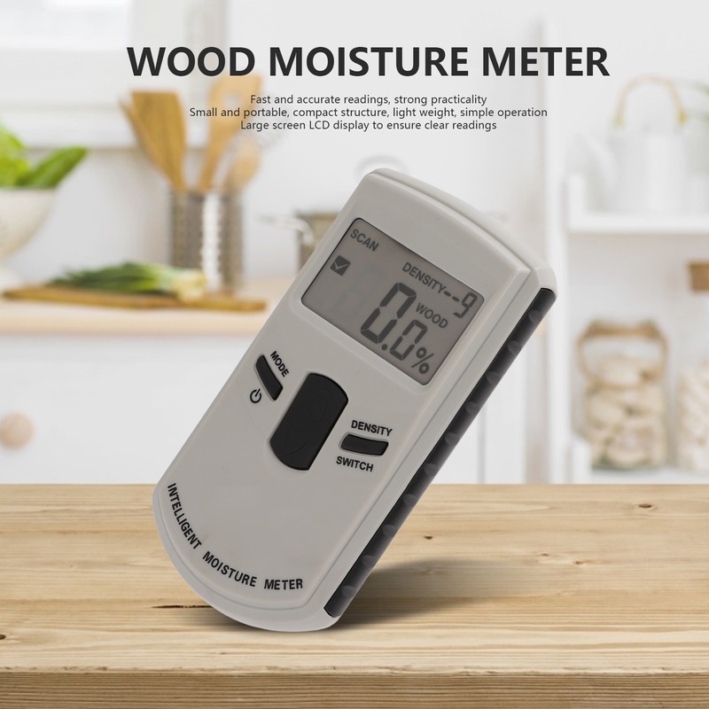 Wood Moisture Meter Fast Accurate Clear Display Small Portable Humidity