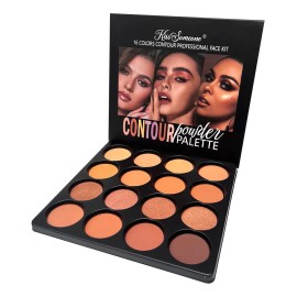 Paleta De Polvos Mate Para Contorno E Iluminación De 16 Colo 1