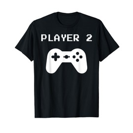 Player 1 & 2 Matching Shirts for Video Gamers - T-Shirt