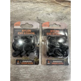 Field & Stream Lot of 2 Packs Field & Stream Kayak Nylon Eye Straps, 6 Per Pack