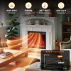 1500W Electric Fireplace Insert 18/23/26 Inch with Remote Control Home