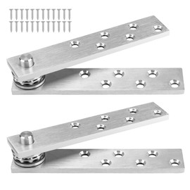 HBL' Pivot Hinge Heavy Duty Hidden Door Hinge for Wooden Secret Door, Stainless Steel and 300LBS Load Pivot Door Hardware for Bookcase/Bookshelf with 360 Degree Rotation.