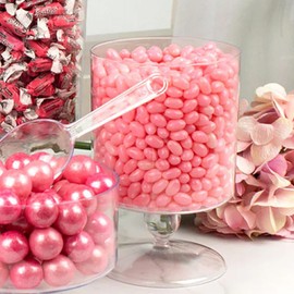 Pink Candy Jelly Beans Bulk - Strawberry Flavored Chewy Candy Beans for Party Favors, Buffets, Birthdays, Baby Showers, Weddings and More. (12 oz, approximately 270 Pcs)