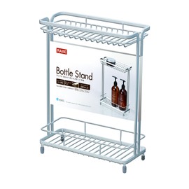 Asbel W Coat Bottle Stand, 2 Tiers, "Lux", White