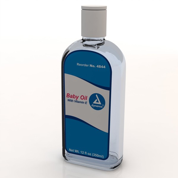 Dynarex Baby Oil 12 fl oz (350ml) Bottle 24/Cs