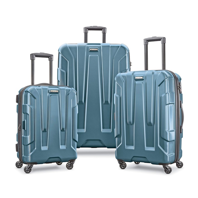 Samsonite Centric Hardside Expandable Luggage with Spinner Wheels, Teal, Checked-Large