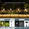 SOLPEX 16 Pack Solar Outdoor Lights Pathway, Stainless Steel Solar