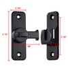 INIRET Black Enhanced Security Flip Latch Lock - Heavy-Duty 90/180