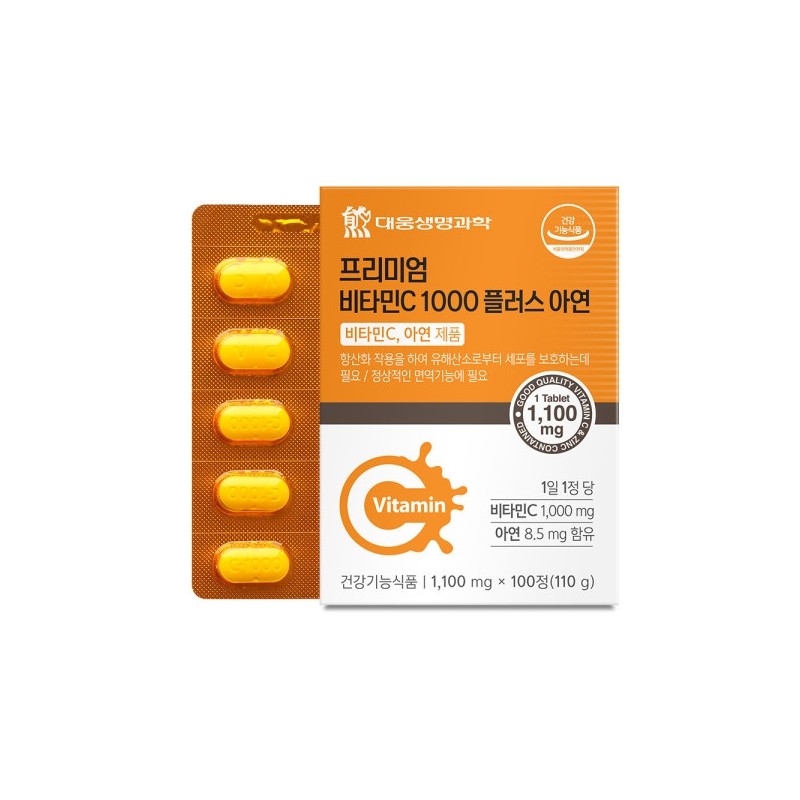 Daewoong Life Science Premium Vitamin C 1000 Plus Zinc 100