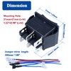 2Pcs ON-Off-ON Polarity Reversing Rocker Switch，DPDT 6 pins 3 Position