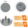 24 Pack Grey Plug Socket Covers UK, Child Baby Plug