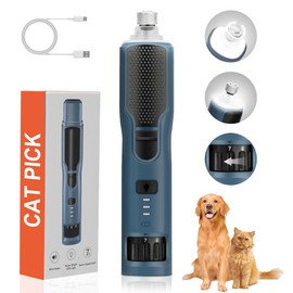 CATPICK 7-Speed 360° LED Strong Light Dog Nail Grinder Quiet Cat Nail Grinder Dog Nail Trimmers for Large Medium Small Dogs Cats Pets Claw Trimmer Quick Dog Nail Clipper