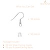 BEADNOVA Fish Hook Earring Hooks 150pcs Earring Findings with Backs